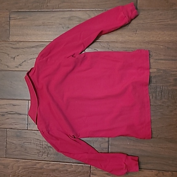 Polo Ralph Lauren boy's red long-sleeved polo style shirt size 7 - Picture 2 of 4